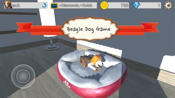 Lovely Beagle Dog Game Cartaz