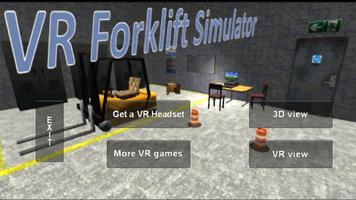 VR Forklift Simulator Demo Affiche