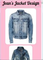 Design de jaqueta jeans Cartaz