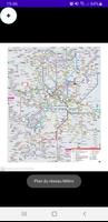 Plan métro Strasbourg map الملصق