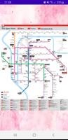 Carte Metro Lyon Plan 포스터