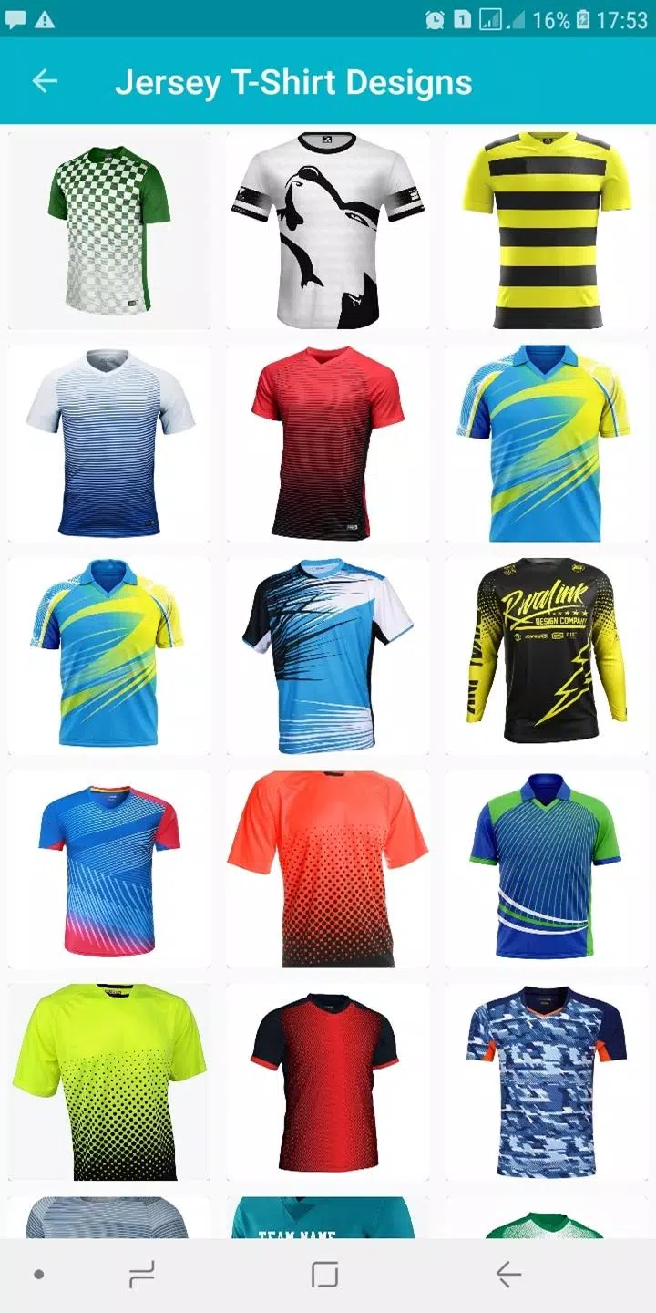 Jersey Sports T-Shirt APK Android Download
