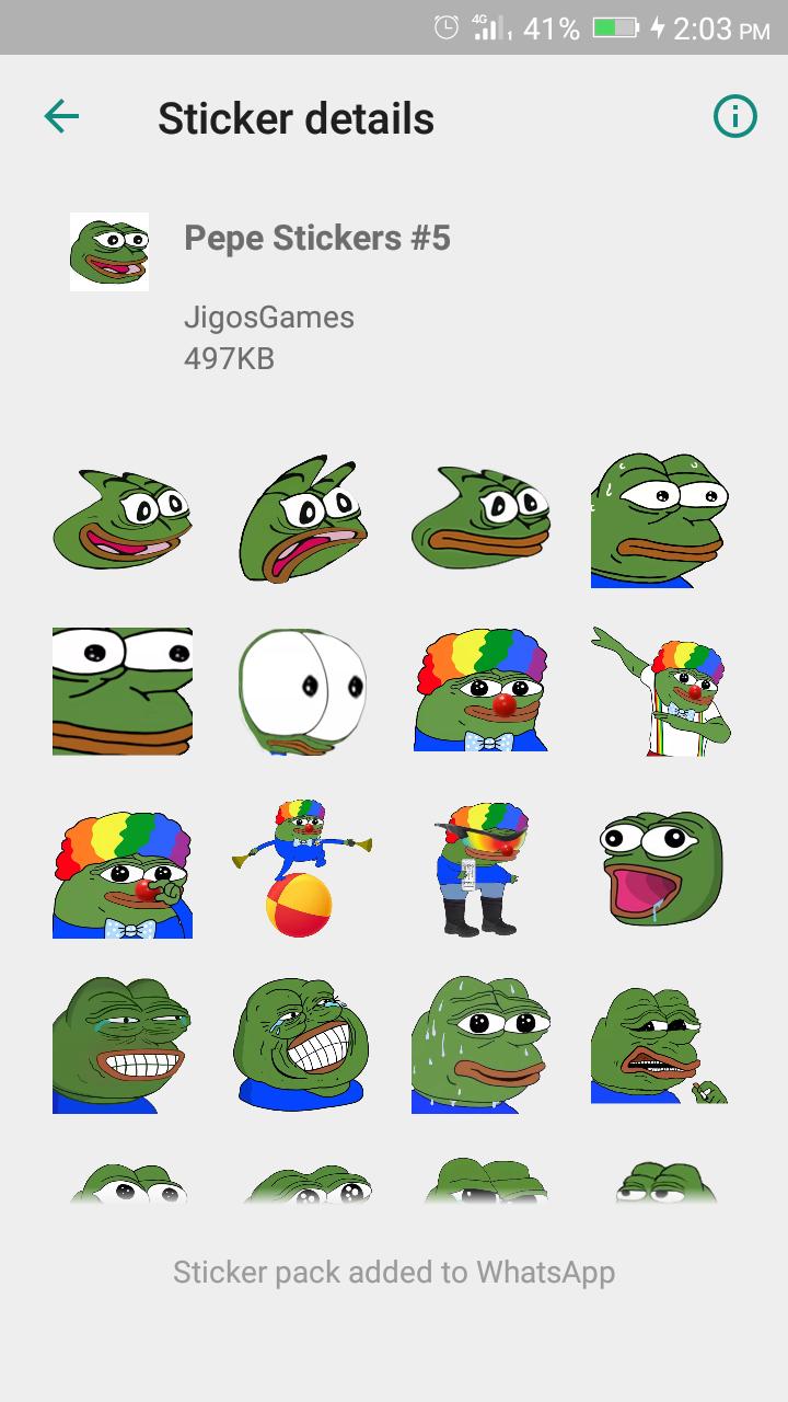 Pepe Meme Stickers Wastickerapps For Android Apk Download