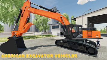 Car America Vehicles Excavator syot layar 3