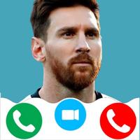 Messi appel video | faux appel Affiche