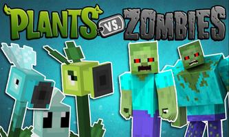 Maps Plants vs Zombies for Minecraft PE ảnh chụp màn hình 1