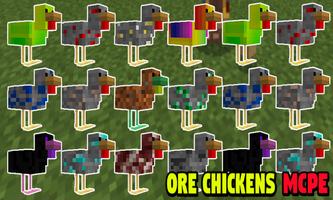 Ore Chickens Addon for Minecraft PE скриншот 1
