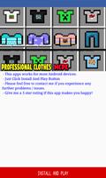 Professional Clothes Addon for Minecraft PE Affiche
