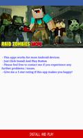 Raid Zombies Map for Minecraft PE Poster