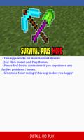 Survival Plus Addon for Minecraft PE Poster
