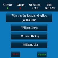 Journalism MCQ capture d'écran 1
