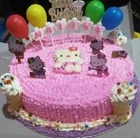Dernier gâteau d'anniversaire pour enfants Affiche