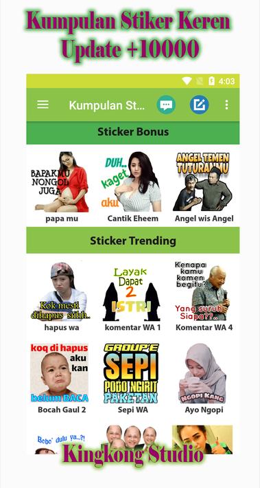 Kumpulan Sticker Lucu WA Terbaru for WAStickerApps for Android - APK