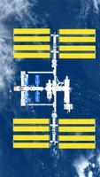 ISS and Earth poster