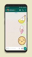 KAWAII WASTICKERAPP CUTE CHAT STICKER poster