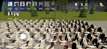 Toilet Fighters Sandbox: Space imagem de tela 1