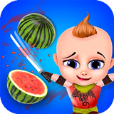 Little Baby Fruit Slice Farm - Free game icône