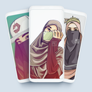 HIJAB Wallpapers: Muslimah, Girly - 3D Effect APK