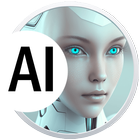 AI Speech Chatbot Text & Voice-icoon