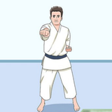 tecnica di arti marziali di karate