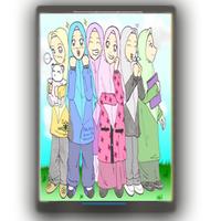 Cartoon Muslim Friends imagem de tela 1