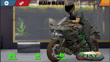 Kawasaki Ninja H2R 3D Games poster