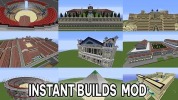 Instant Building Mod Minecraft poster