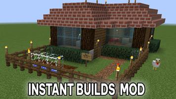 Instant Building Mod Minecraft imagem de tela 2