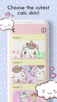 Calculatrice Kawaii Affiche
