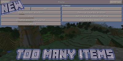 Too Many Items Mod PE Affiche