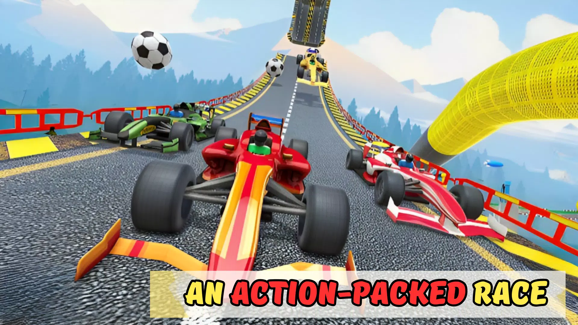 Formula Car Stunt- Megaramp