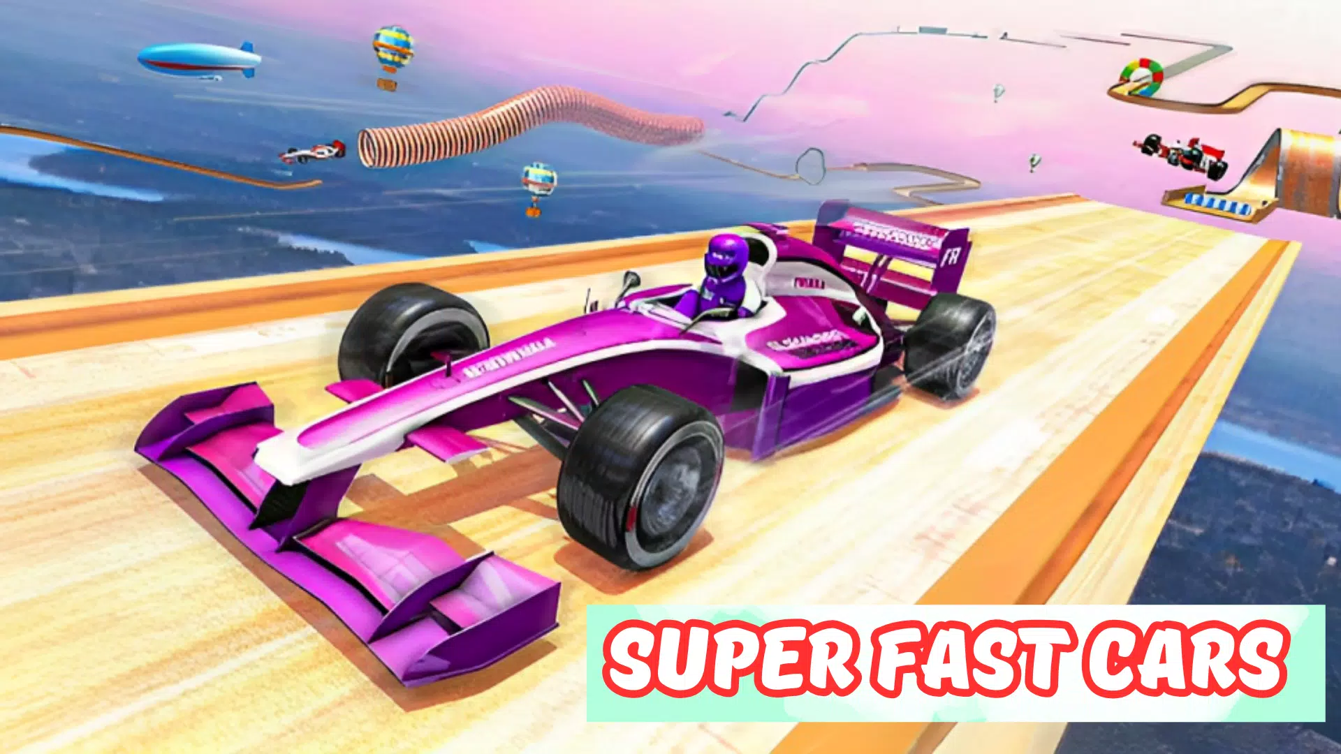 Formula Car Stunt- Megaramp