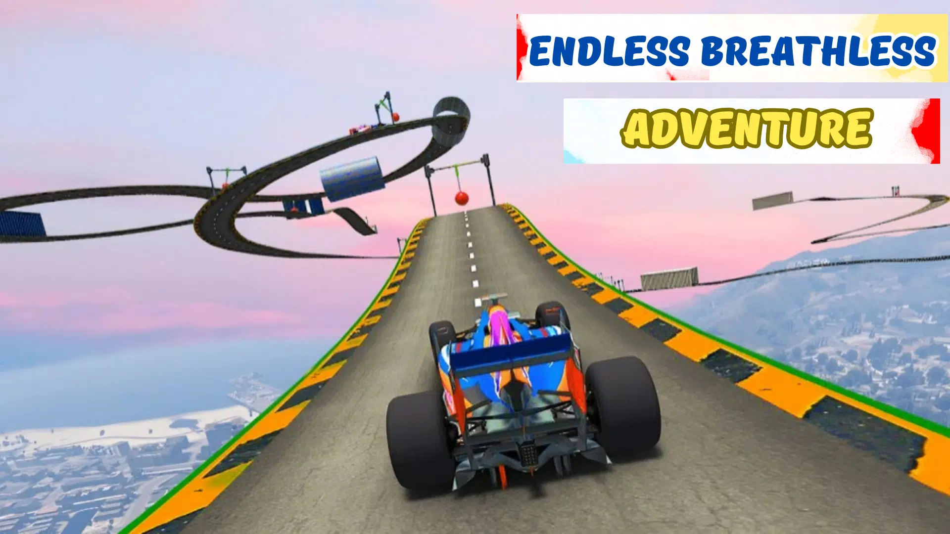 Formula Car Stunt- Megaramp