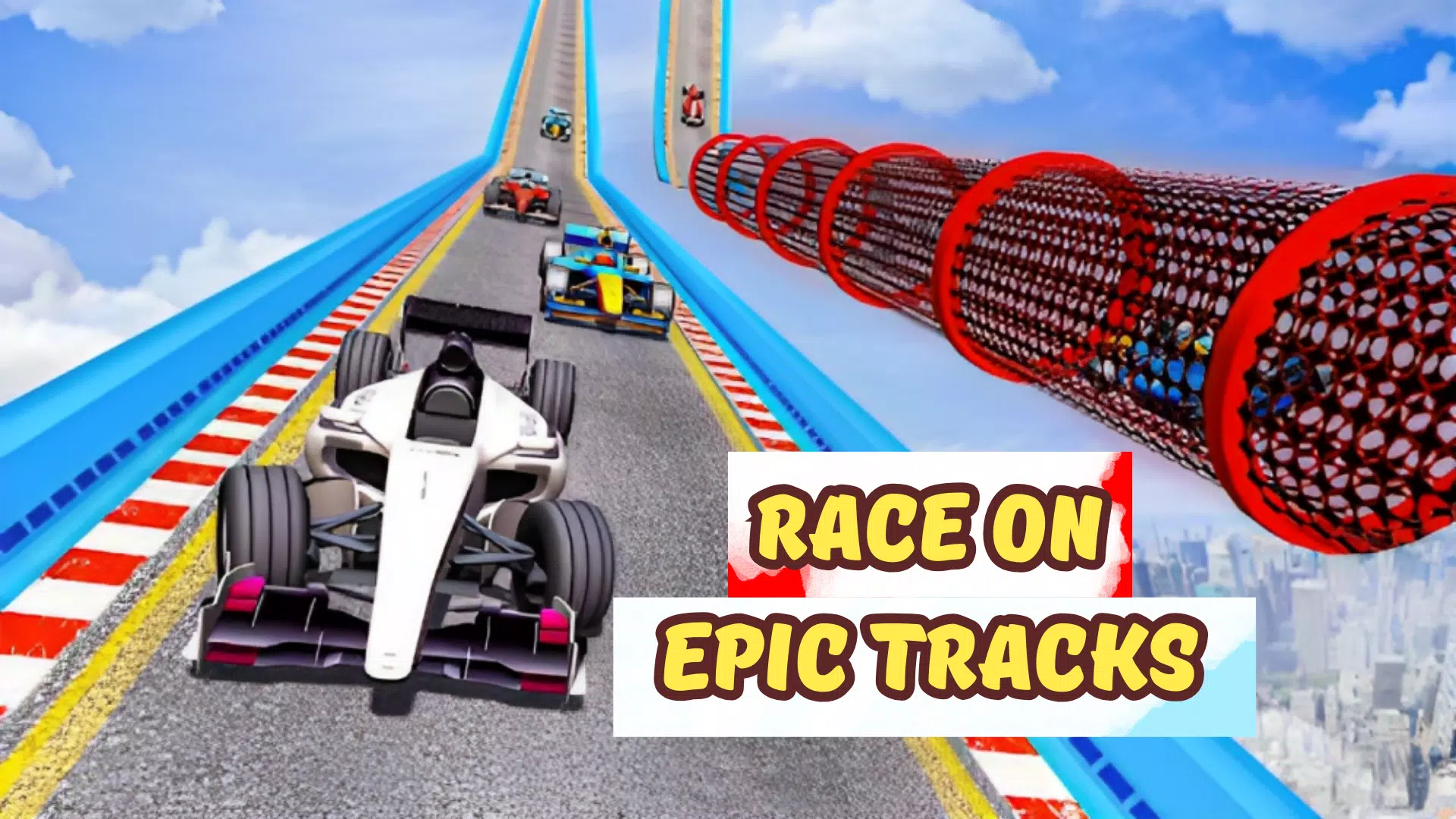 Formula Car Stunt- Megaramp