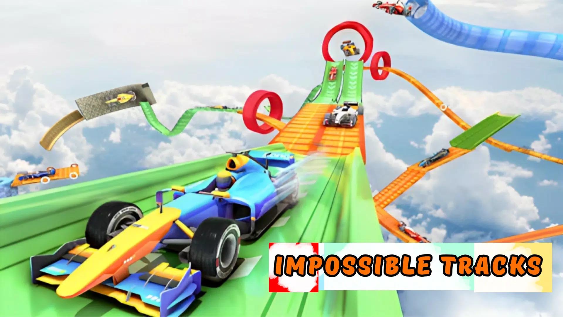 Formula Car Stunt- Megaramp