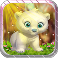 Cute White Bear Escape