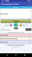 English Language Translator Affiche