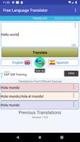 English Language Translator Cartaz