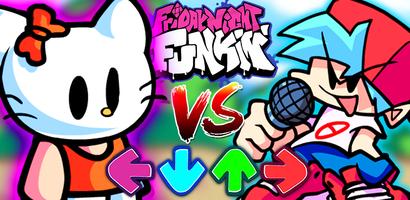 FNF Hello Kity VS Friday Mod Affiche