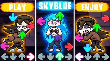 FNF SkyBlue VS Friday Mod постер