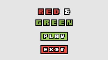 Red and Green Affiche