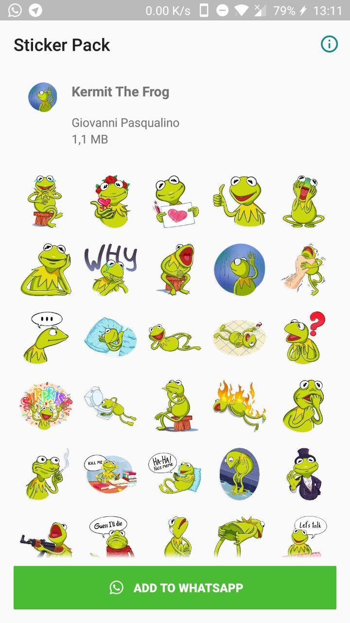 Spongebob Kermit Adventure Time Whatsapp Sticker For Android Apk