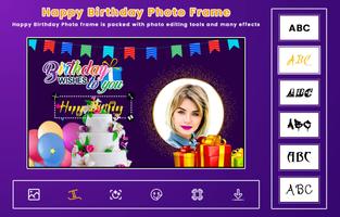 Happy Birthday Photo Frame Ekran Görüntüsü 1