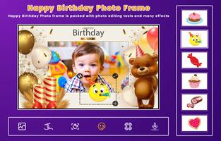 Happy Birthday Photo Frame Ekran Görüntüsü 2