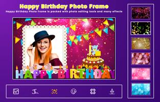 Happy Birthday Photo Frame Ekran Görüntüsü 3