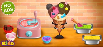 Ice Cream Making Game For Kids Affiche