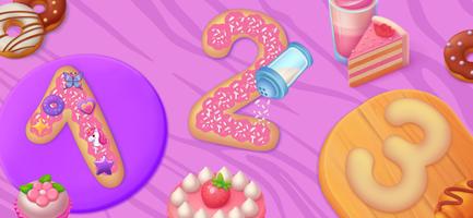 Donut 123 Numbers Kids Games 截图 2