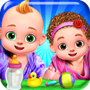 Princess Mom Dad & Newborn Twins Babies Care Games APK