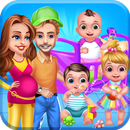 Mommy Daddy & Newborn Triplets Grown Up Nursery🍼 APK