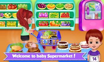 Baby Supermarket - Grocery Shopping Kids Game Affiche